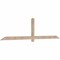 Ekena Millwork Eugene Smooth Timber Gable Bracket, Douglas Fir, 96"W x 24"H x 1 1/2"D x 3 1/2"F, 6/12 Pitch GBW096X24X0204EUG00SDF - alternate 2